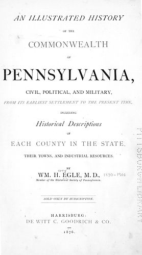 illustrated history of the commonwealth of Pennsylvania