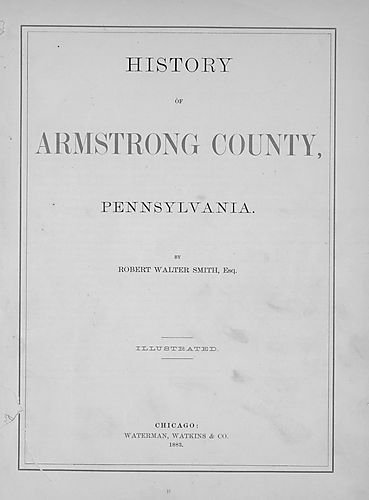 History of Armstrong County, Pennsylvania