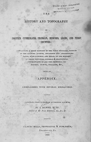 history and topography of Dauphin, Cumberland, Franklin, Bedford, Adams, and Perry counties
