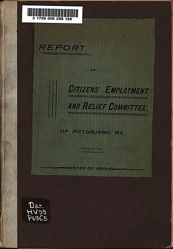 Report of the Citizens' Employment and Relief Committee of Pittsburgh, Pa