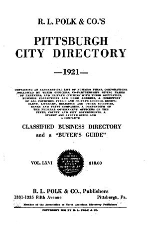 R.L. Polk & Co.'s Pittsburgh city directory