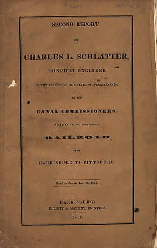 Second report of Charles L. Schlatter, principle engineer in the service of the state of Pennsylvania