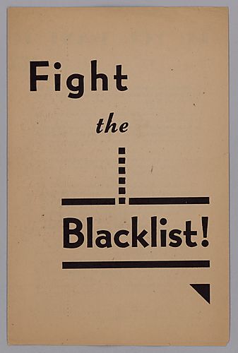 "Fight the Blacklist!" Flyer