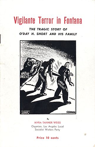 Vigilante Terror in Fontana: The Tragic Story of O'Day H. Short and His Family Pamphlet
