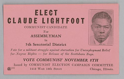 "Elect Claude Lightfoot" Flyer