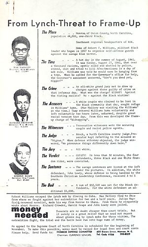 "From Lynch Threat to Frame-Up" Flyer