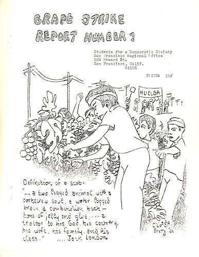 "Grape Strike Report Number 1"