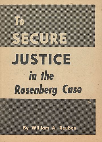 "To Secure Justice in the Rosenberg Case" Pamphlet