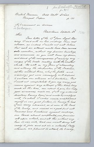 Bouquet Papers, Handwritten copies of papers held by the British Museum commissioned by William M. Darlington