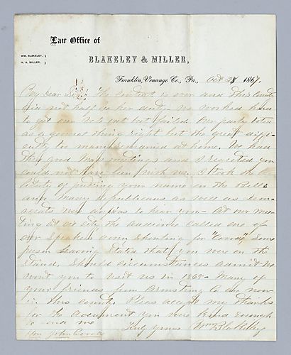 William Blakeley to John Covode