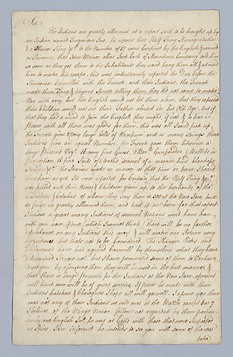 Robert Stobo to Colonel Innes, July 28, 1754 (manuscript copy)