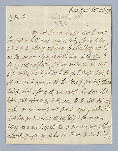 Hester Grenville Pitt to [Alexander] Hood