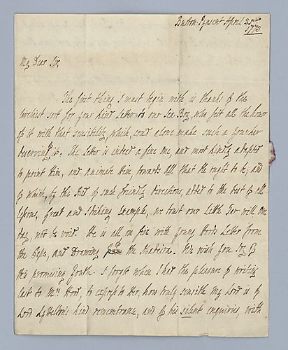 Hester Grenville Pitt to Alexander Hood