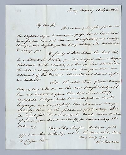 Dr. William Addison to William Croghan Jr.