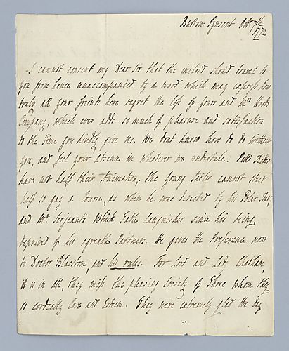 Hester Grenville Pitt to [Alexander Hood]