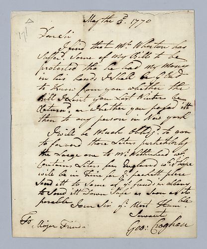 George Croghan to Major Funda