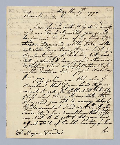 George Croghan to Major Funda