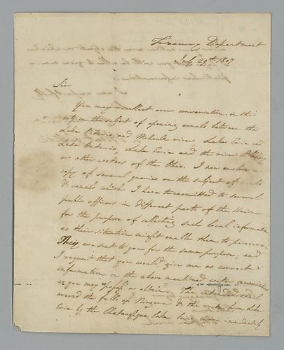 Albert Gallatin to Erastus Granger