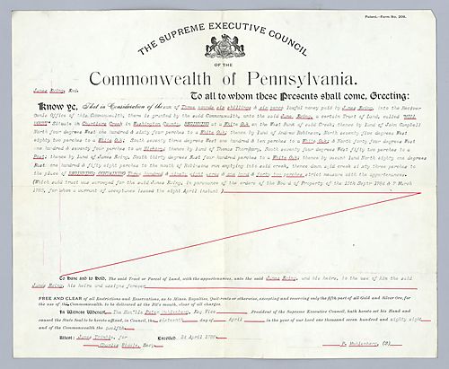 James Ewing, Land patent [duplicate]