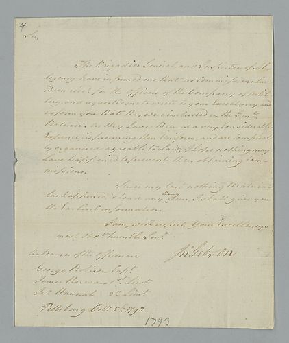 John Gibson to Thomas Mifflin