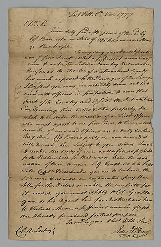 Edward Hand to Archibald Lochry