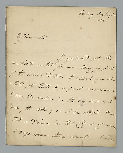 Francis Rawdon Hastings, 2nd Earl of Moira, to C. B. Brampton