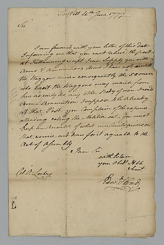 Edward Hand to Archibald Lochry