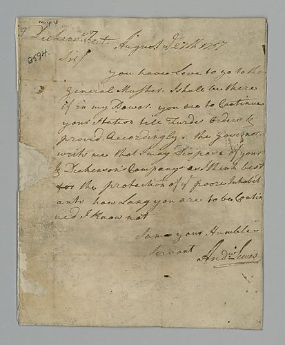Andrew Lewis to William Preston