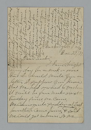 Belle Horne to her sister