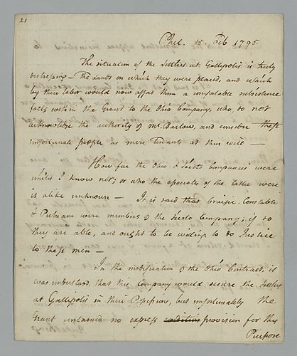 Rufus King to Benjamin Walker