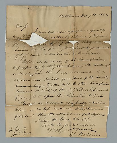 Charles Mitchell to Joseph C. Yates