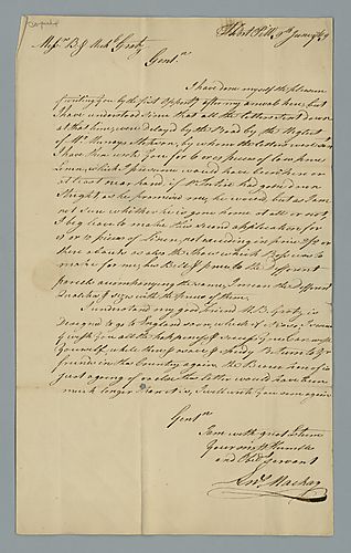 Aeneas Mackay to Messrs Barnard and Michael Gratz