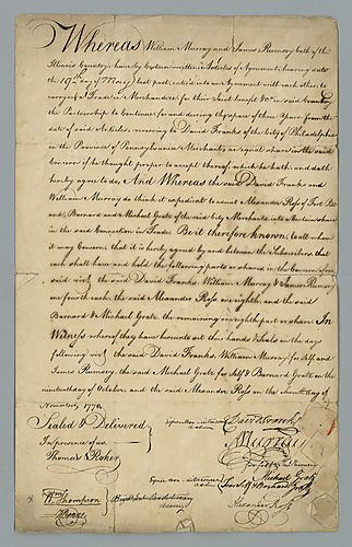 William Murray et al., Articles of agreement