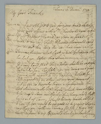 John Penn to Peter Collinson