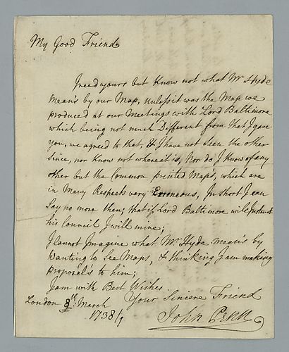 John Penn to [Peter Collinson]