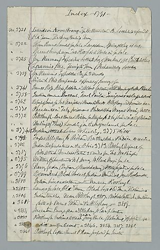 Pennsylvania Packet Index 1785, 1791, July-December 1801, 1806
