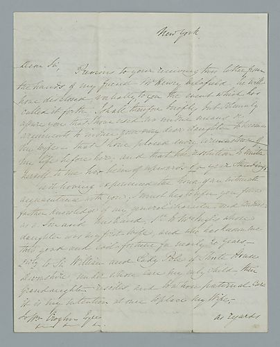 Edward W. Schenley to William Croghan Jr.