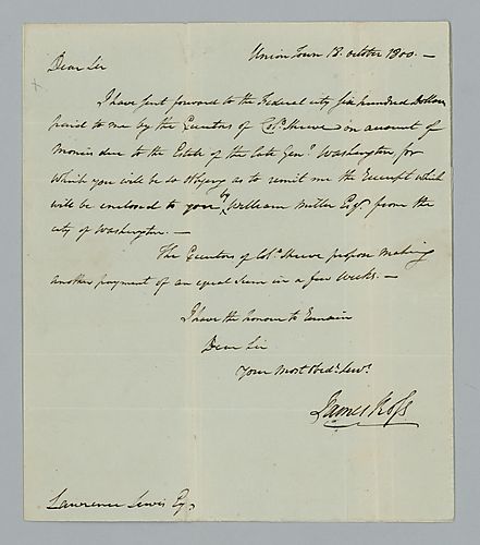 Samuel Ross to Lawrence Lewis