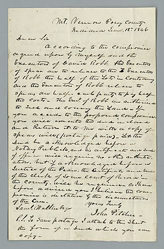 John Pitcher to Samuel Walker