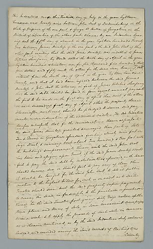 John Scott to George W. Haller, Indenture