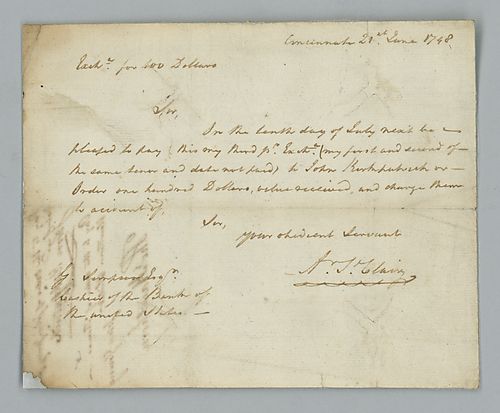 Arthur St. Clair to George Simpson