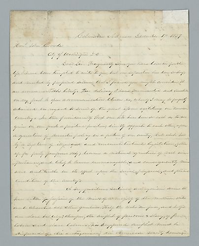 W. H. Sutton to John Covode