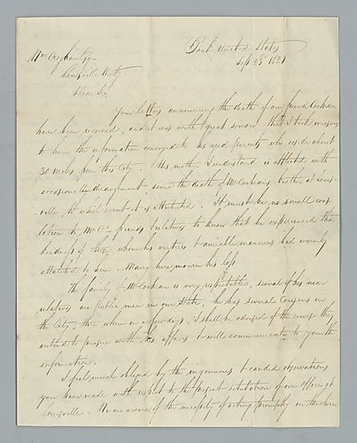 P. Wilson to William Croghan