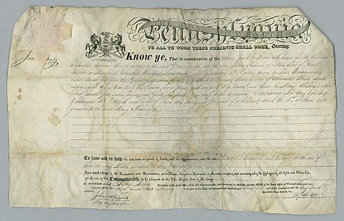 Alshouse, Henry. Land Grant