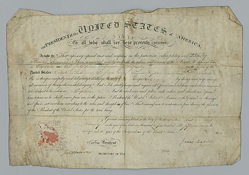 U.S. War Department appointment of Thomas Harrison