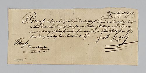 Patrick Reilly’s promise to repay William Trent and George Croghan
