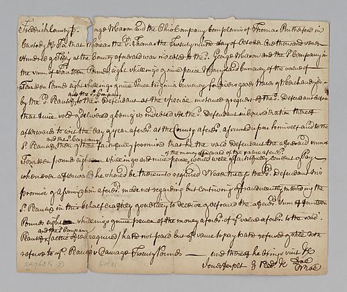 Thomas Rutherford’s debt to George Mason and the Ohio Company
