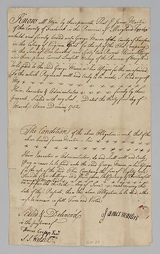 James Martin’s debt to George Mason and the Ohio Company
