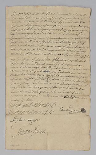 Debt of Daniel Connoly to Isaac Garrison