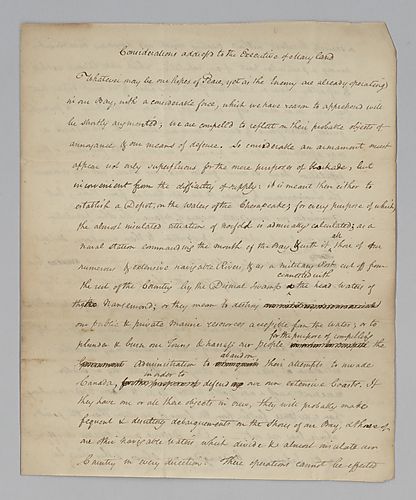 Considerations addressed to Governor Levin Winder by John Mercer